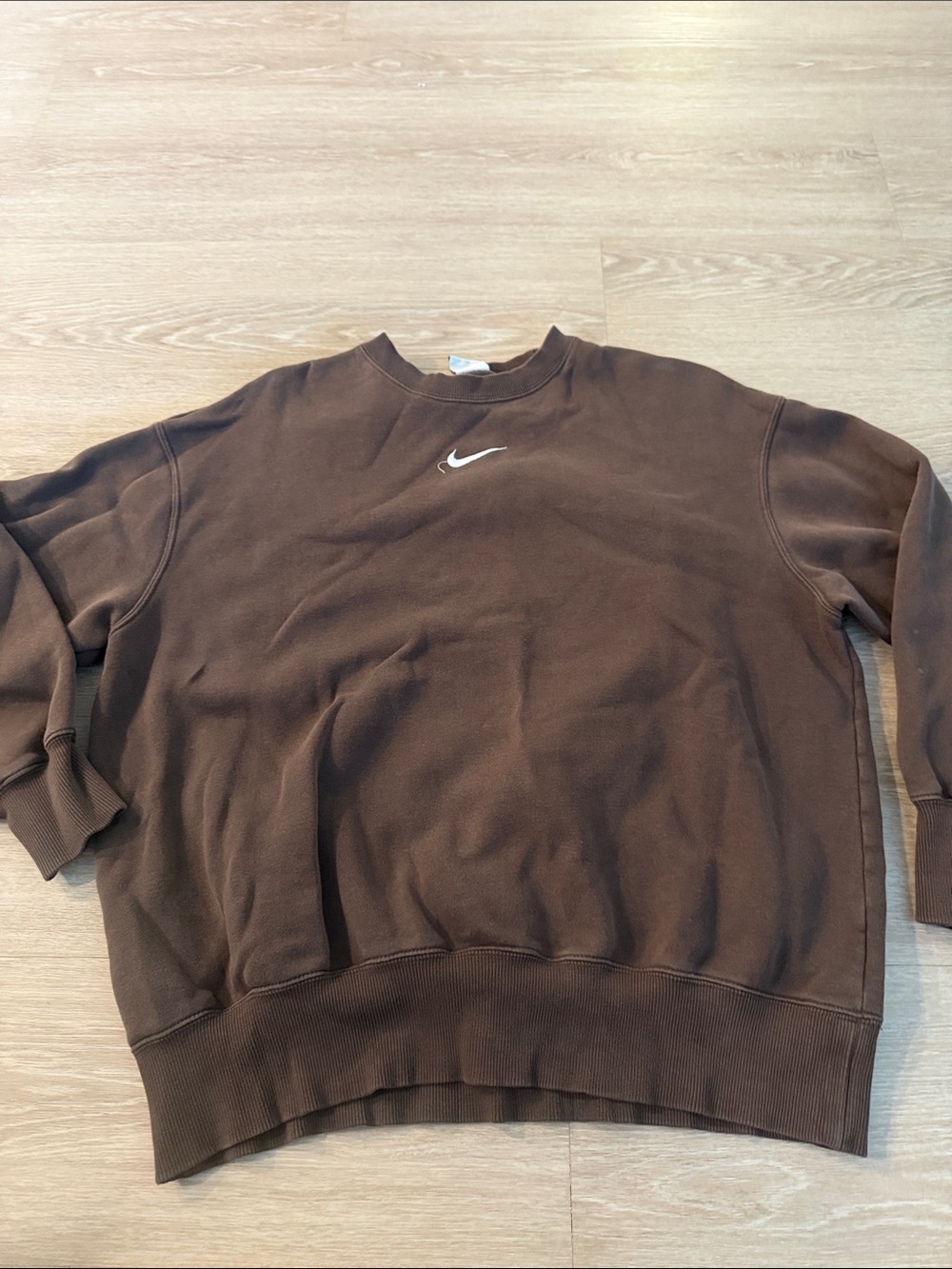 Nike  Chocolate Brown Crewneck Sweatshirt